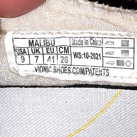 Vionic Malibu Beach Lemon Print Slip On Sneakers Size 9 Orthotic Comfort - Picture 6 of 6